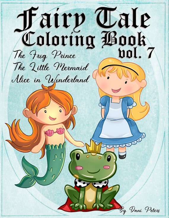 Fairy Tale Coloring Book Vol. 7 the Frog Prince the Little - Etsy
