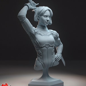Mio Bust Resin Miniature Figurine I Game Character I Split Fiction I Gift for Him Her I Birthday Gift I Anime