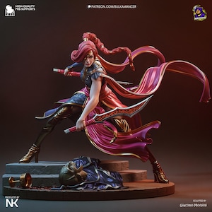 Katarina Resin Miniature Figurine I Game Character I League of Legends I Gift for Him Her I Birthday Gift I Anime