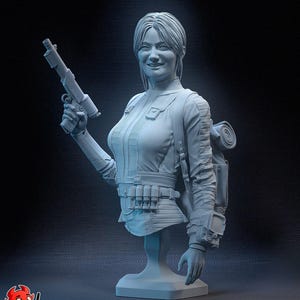 Lucy MacLean Buste Resin Miniatuurbeeldje Game Character TV-personage Fallout Cadeau voor hem Haar verjaardagscadeau Christmas I Anime