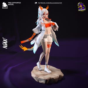 Nian Resin Miniatuurbeeldje Game Character Arknights Cadeau voor hem Haar verjaardagscadeau Anime