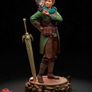 Zoe Resin Miniature Figurine Game Character Split Fiction Gift for Him Her Birthday Gift Anime