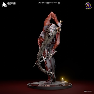 Orin the Red Resin Miniature Figurine Game Character Baldur&#39;s Gate 3 Gift for Him Her Birthday Gift Anime