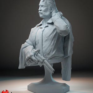 Harry Bust Resin Miniature Figurine I Game Character I Disco Elysium I Gift for Him Her I Birthday Gift I Anime