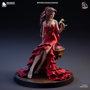 Aerith Resin Miniature Figurine I Game Character I Final Fantasy VII I Gift for Him Her I Birthday Gift I Anime