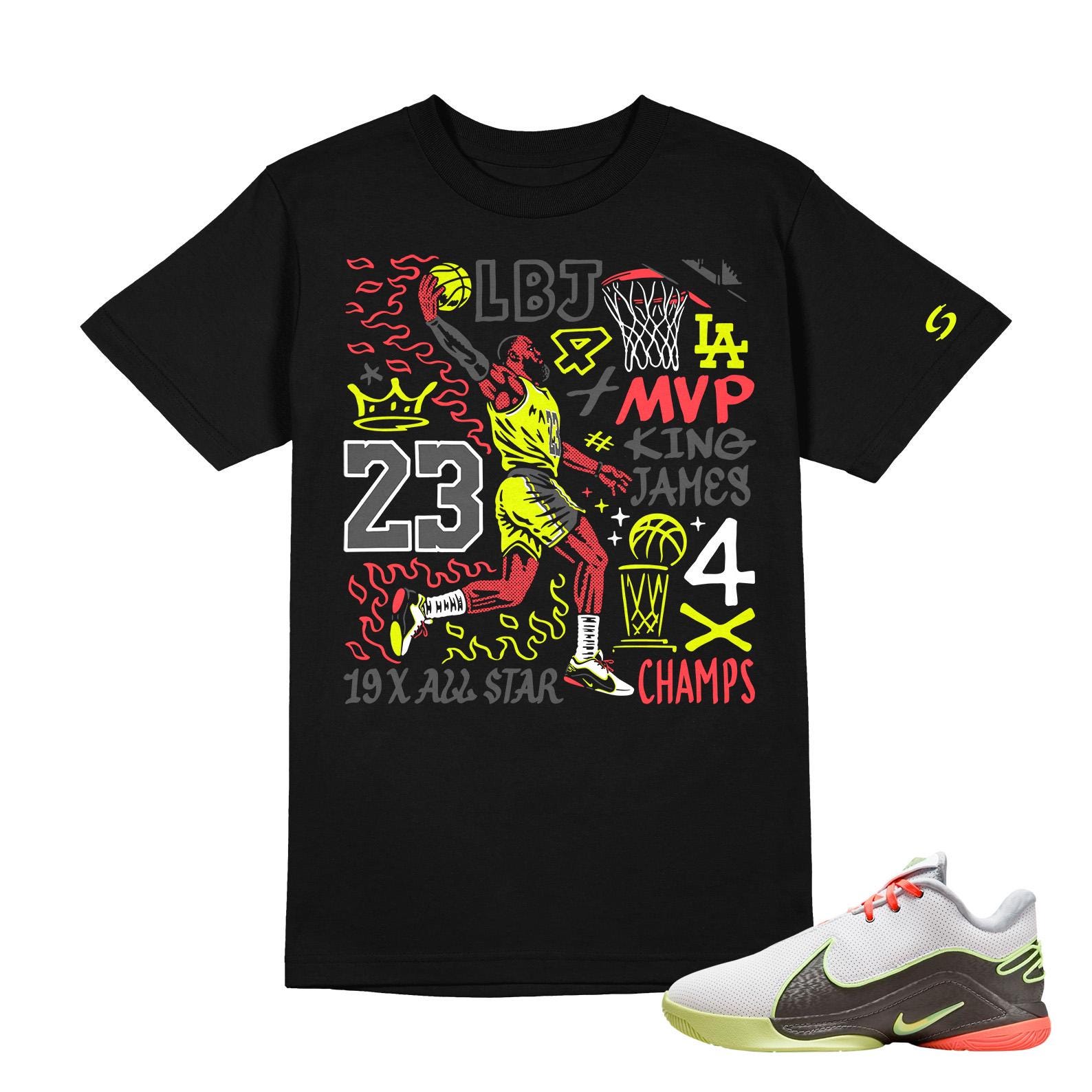 Lebron T-shirt to Match Sneaker LBJ 22 Moonlight Sneakers 
