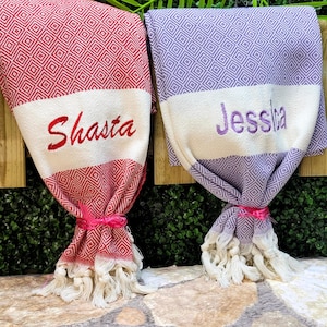 Custom Beach Towel, Personalized Gift, Wedding day gift, Party Favor, Bachelorette Party, Gift For Her, Bridesmaid Gifts, Wedding Gift