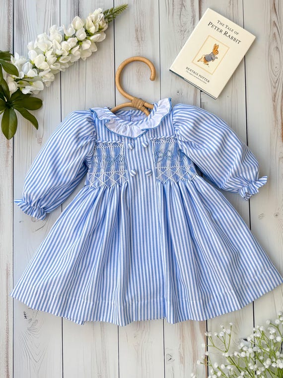 Baby Girl's Heirloom Smocked Dress - Etsy Israel Baby Girl's Heirloom Smocked Dress - Etsy Israel