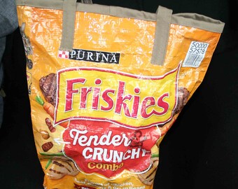 Orange Cat Food Feed Sack Tote
