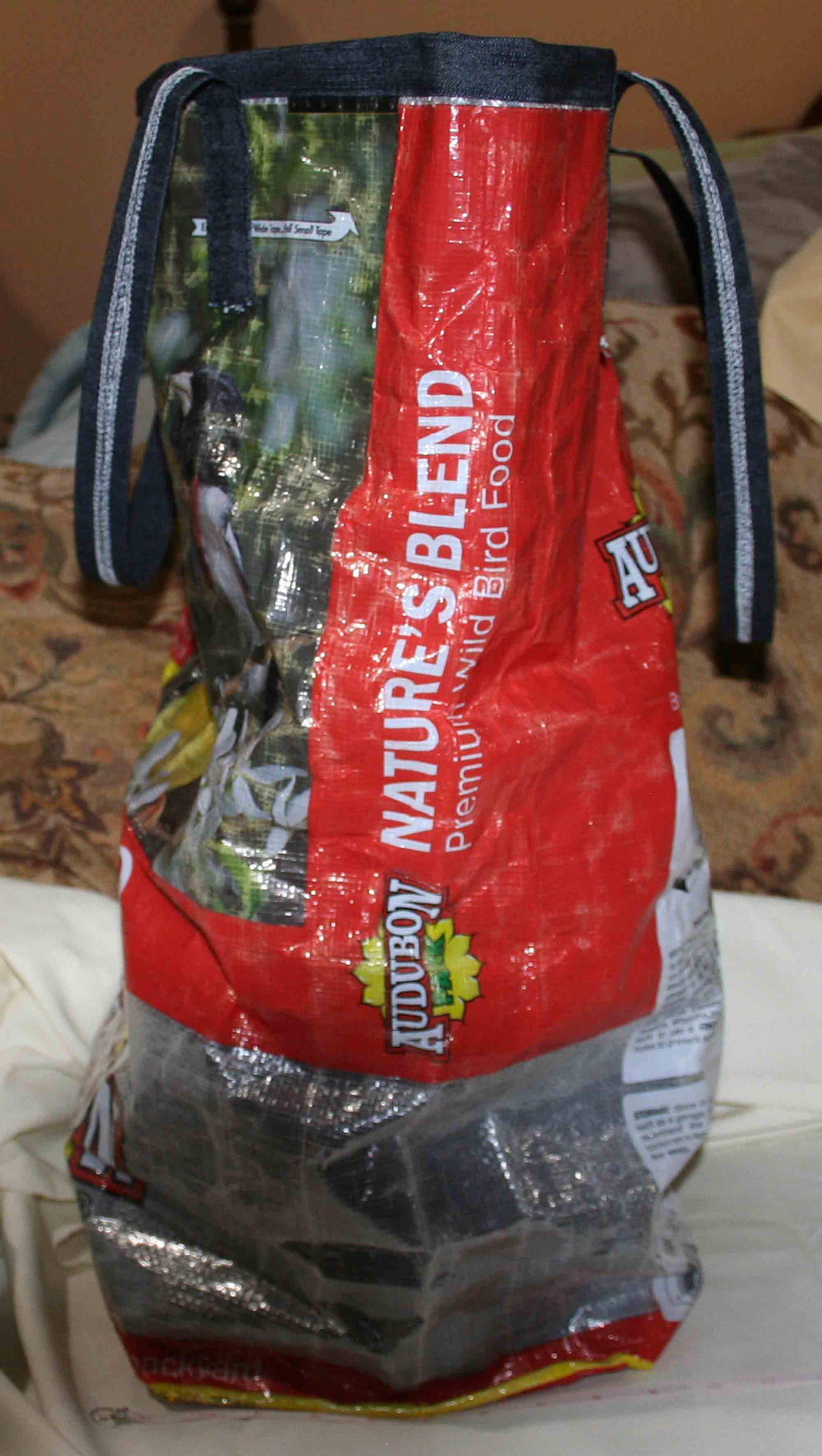 Bird Seed Feed Sack Tote Bag Etsy