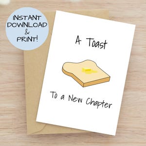 Toast auf neue Kapitelkarte, für neue Jobkarte, Glückwunschkarte