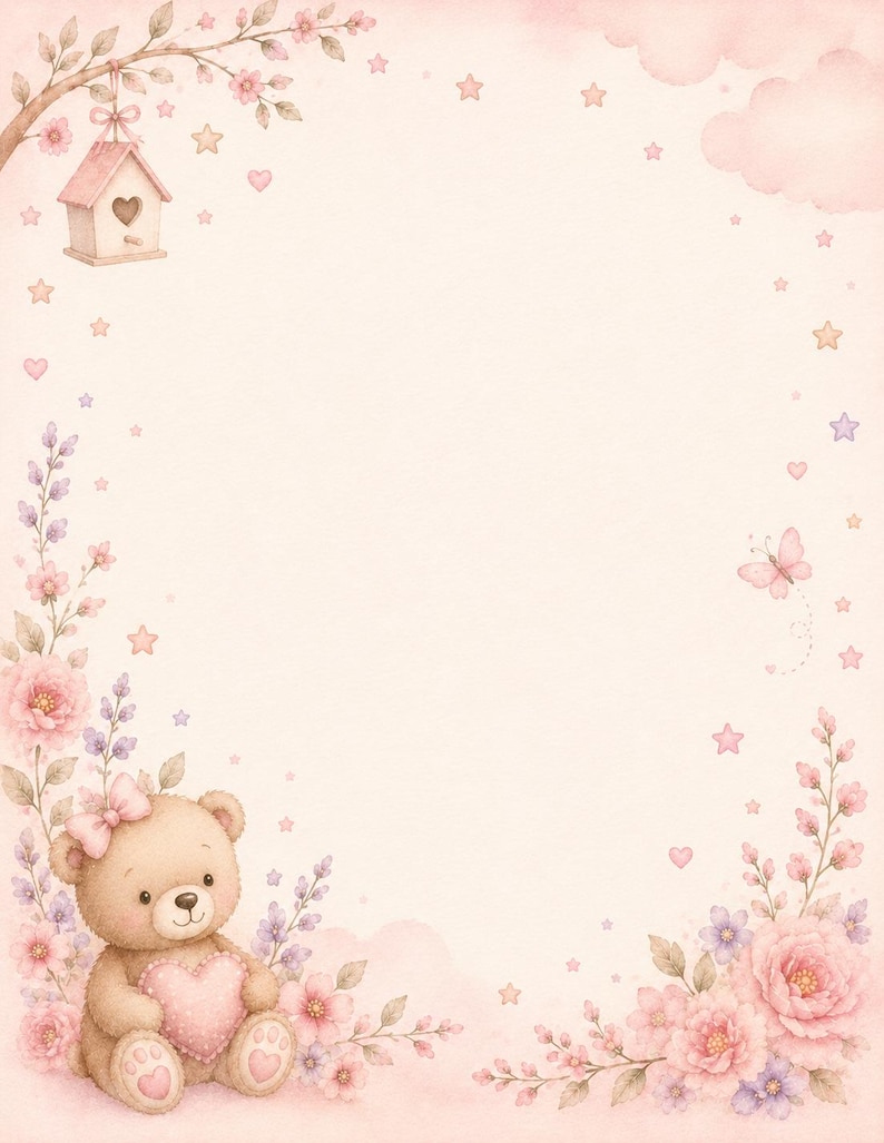 Sweet Little One Baby Girl Memory Journal Collection | Printable Keepsake Junk Journal Bundle image 12