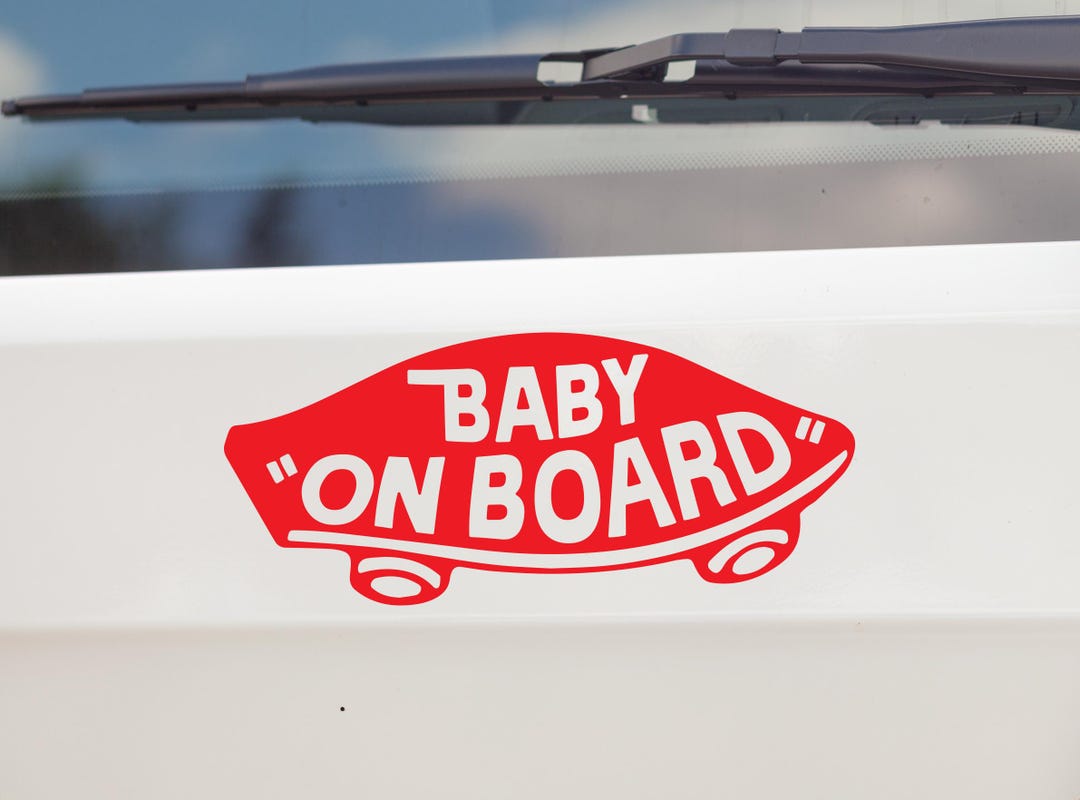 Señalización Familiar Pegatina 'Bebé A Bordo' - 5x5 Pulgadas, Transparente,  2 Unidades Accesorio Parental, image size:1080x800