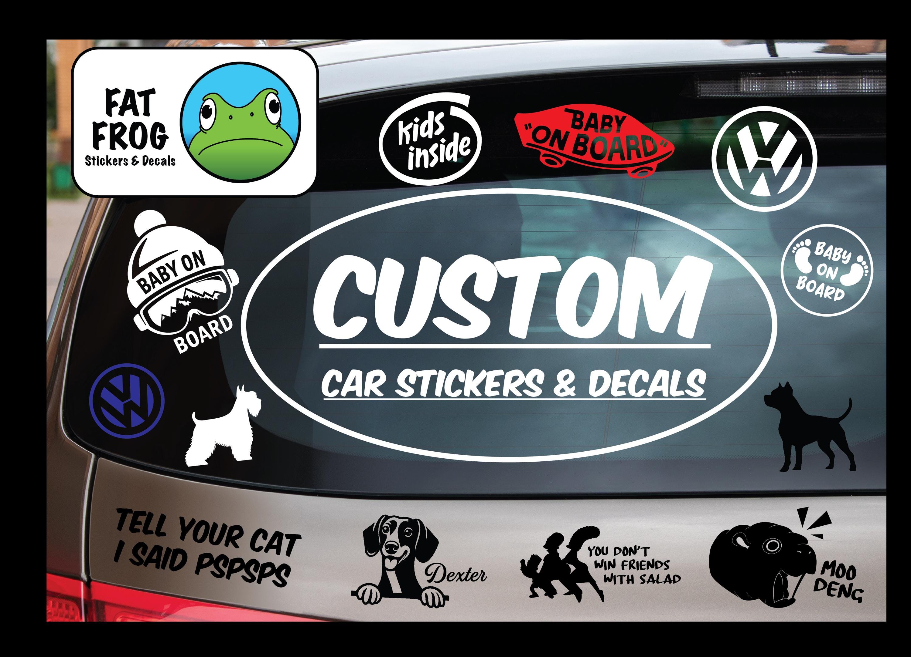 Custom Car Stickers: Personalized Design, Car Decals, Window Sticker ...