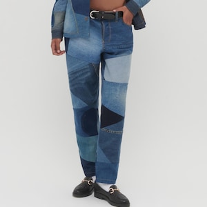 moyen patchwork trousers