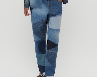 Patchwork trousers