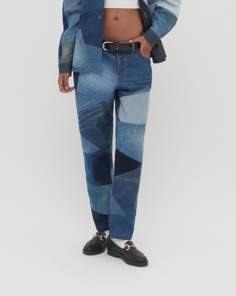 moyen patchwork trousers