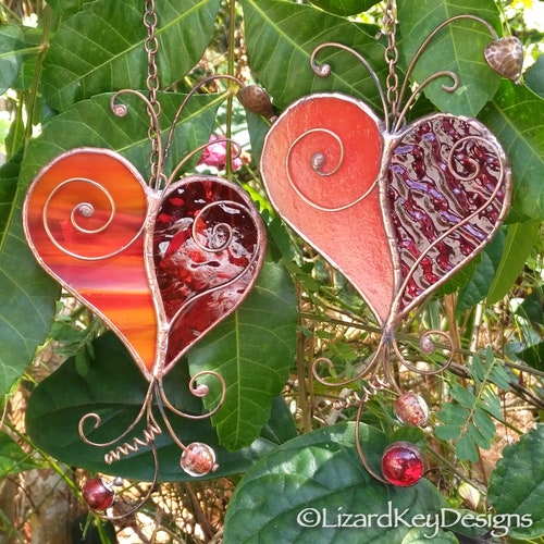 Stained Glass Heart Etsy