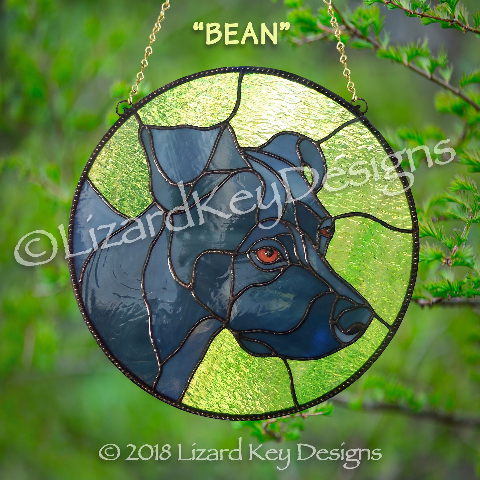 Custom Stained Glass Pet Portraits Etsy