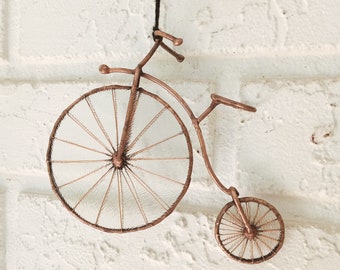Penny Farthing, Velocipede, Boneshaker Bicycle Ornamental Suncatcher, Gift