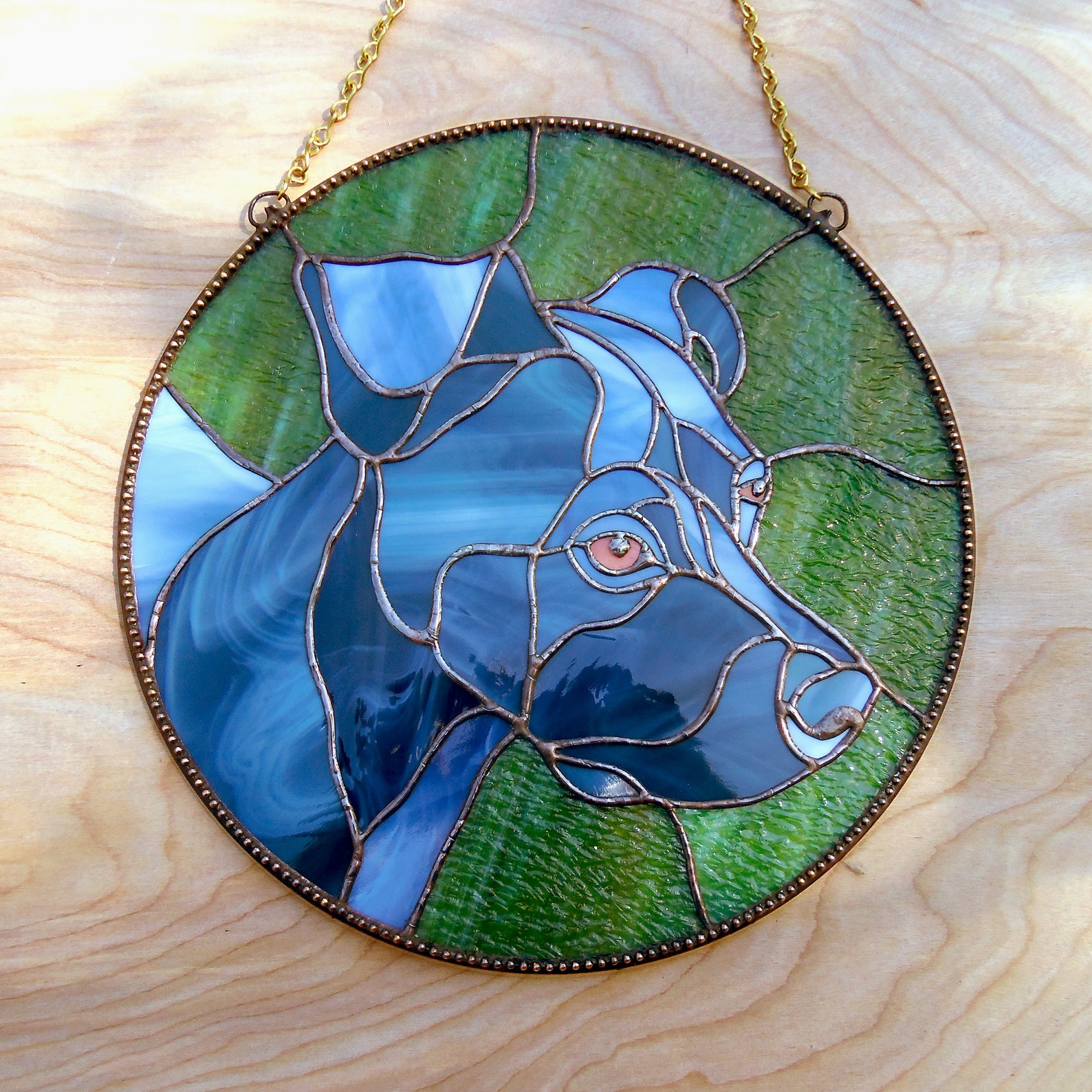 Custom Stained Glass Pet Portraits Etsy