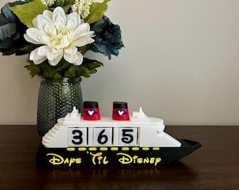 Disney Cruise Countdown, Disney Cruise Countdown Calendar, Days til Disney Cruise, Disney Countdown, Disney Cruise Vacation Countdown