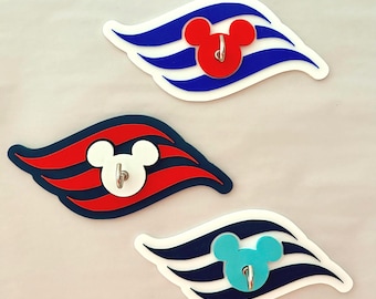 Heavy Duty Disney Cruise Magnetic Hooks | Super Strong Stateroom Door Magnets | Fish Extender & Magnet Exchange Gift