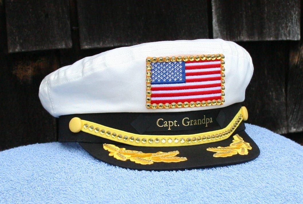 bedazzled captain hat