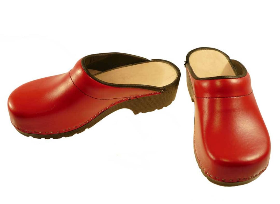 Soft Clogs Red - Etsy