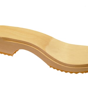 Closed Clog black with bright sole image 2