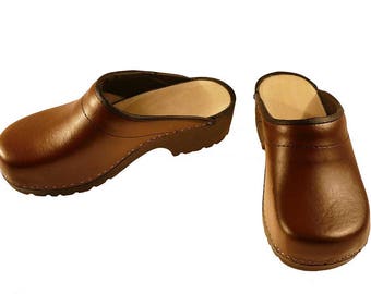 Samarbejde mineral antyder Soft Clogs Brown - Etsy