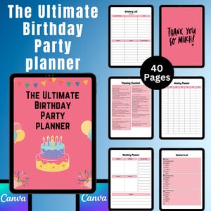 ULTIMATE Party Planner Organizer Bundle, Party Planner Notebook, Birthday Party Planner, Event Planner, Event Planner Organizer, Event Plan