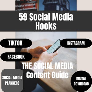 59 haczyków do tworzenia treści w mediach społecznościowych | Pomysły na haczyki | Instagram, haczyki TikTok | Haczyki wideo, haczyki na rolkach, ebook Social Media Planner