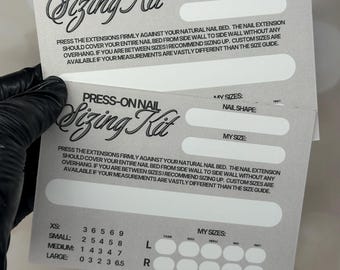 Press-On Nail Sizing Kit