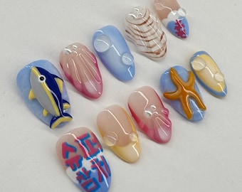 BTS Jin Super Tuna  Inspired Press-On Nails