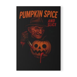 Notitieboek met Halloween-thema | Pumpkin Spice & Slice | Ideaal voor herfst, journaling, school, cadeaus en griezelseizoen