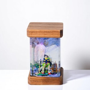 Handmade Gundam Resin Lamp – Mecha-Inspired Epoxy Art Light | Custom Sci-Fi Night Light | Unique Gift for Anime Fans & Collectors