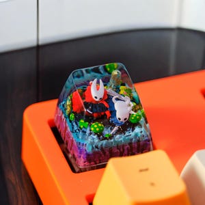 Keycaps Hollow Knight artisan, Keycaps anime, custom keycaps, Artisan keycap spacebar, Birthday gift, Personalized gift, handmade gift