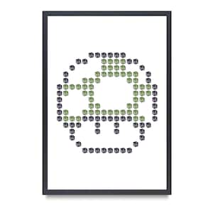 Pixel Art Mushroom Poster | Green | Super Mario | Wall Art | Decor | Print | Digital Download