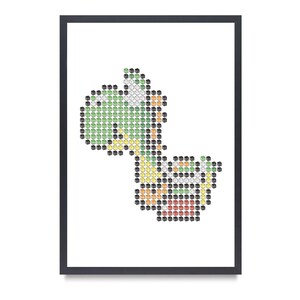 Pixel Art Yoshi Poster | Super Mario | Nintendo | Wall Art | Decor | Print | Digital Download