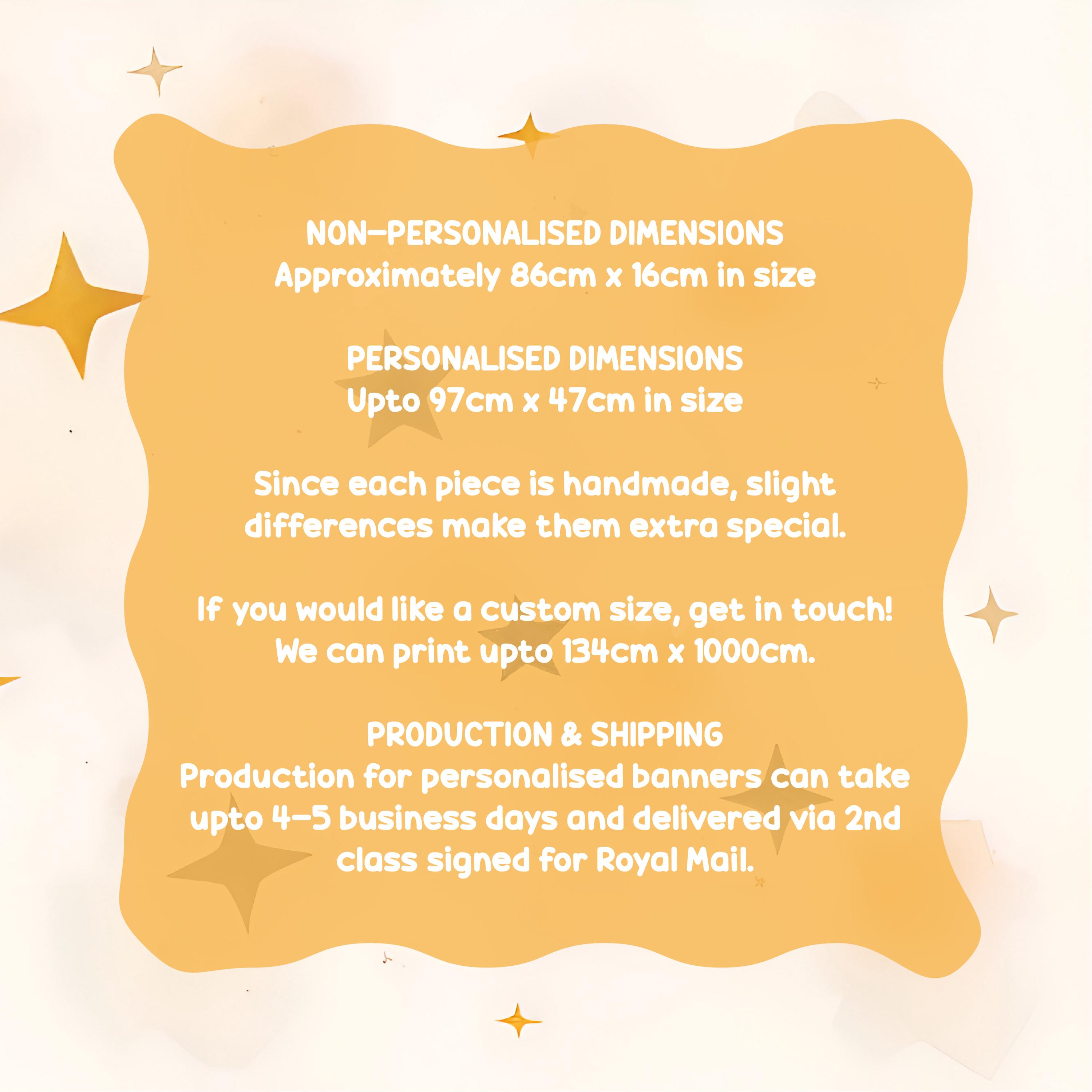 Bluey Birthday Fabric Banner