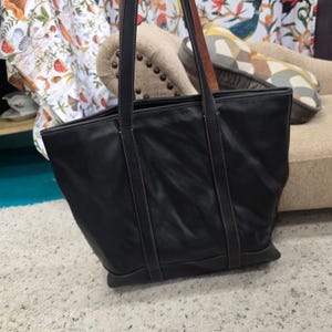 Vintage Coach all leather tote