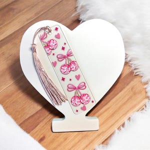 DTF Printed Acrylic Bookmark with tassel - Gift for readers, Book Lovers, Teachers, Students