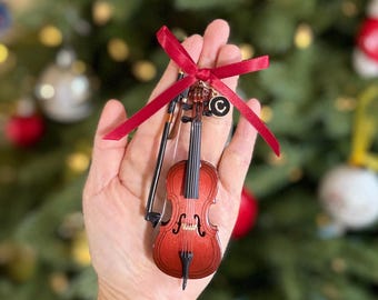 Custom Initial CELLO 3D Ornament – Personalized Christmas & Recital Gift for Music Lovers and Teachers