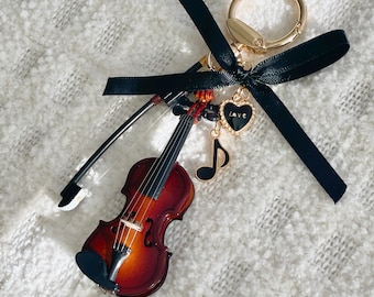 Llavero con violín y viola para San Valentín