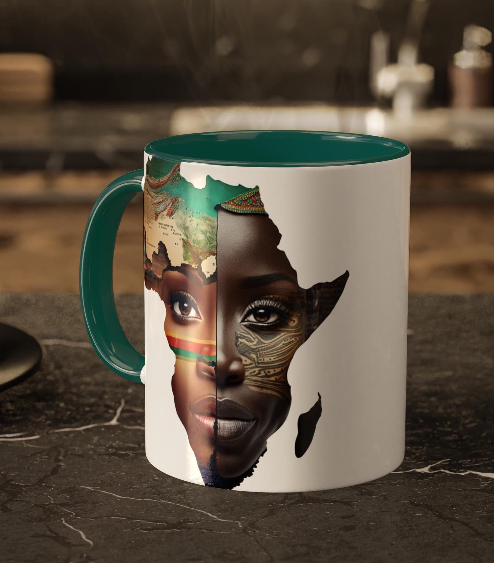 African Queen Coffee Mug: Colorful Empowerment Gift (11oz)