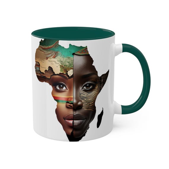African Queen Coffee Mug: Colorful Empowerment Gift (11oz)