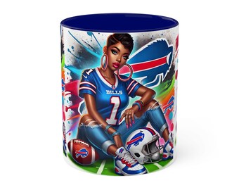 Bills Coffee Mug: Bold Fan Art Ceramic Cup - NFL Gift