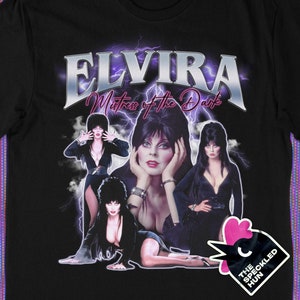 Elvira UNISEX Parody T-Shirt | Mistress of the Dark Tribute | Made to Order Sustainably