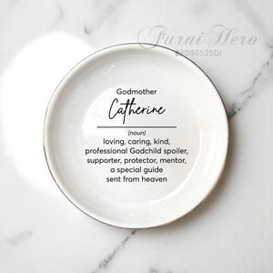 Personalized Godmother Definition, Fairy Godmother Proposal, Bonus Mom Gifts For Aunt, Baptism Gift From Godchild, Godmother Ring Dish